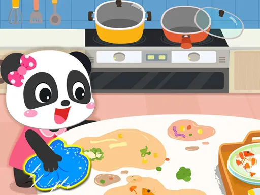 Baby Panda Cleaning